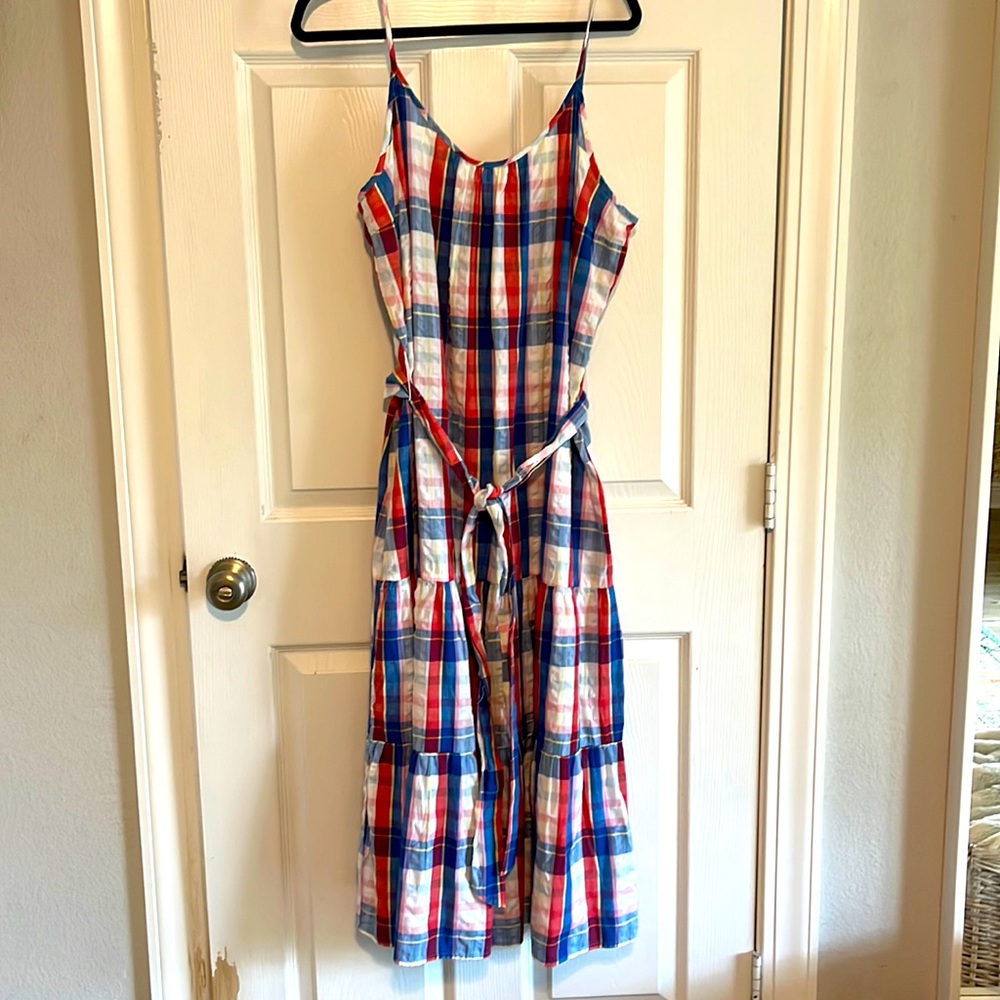 Brand new Red & Blue plaid dress. XL